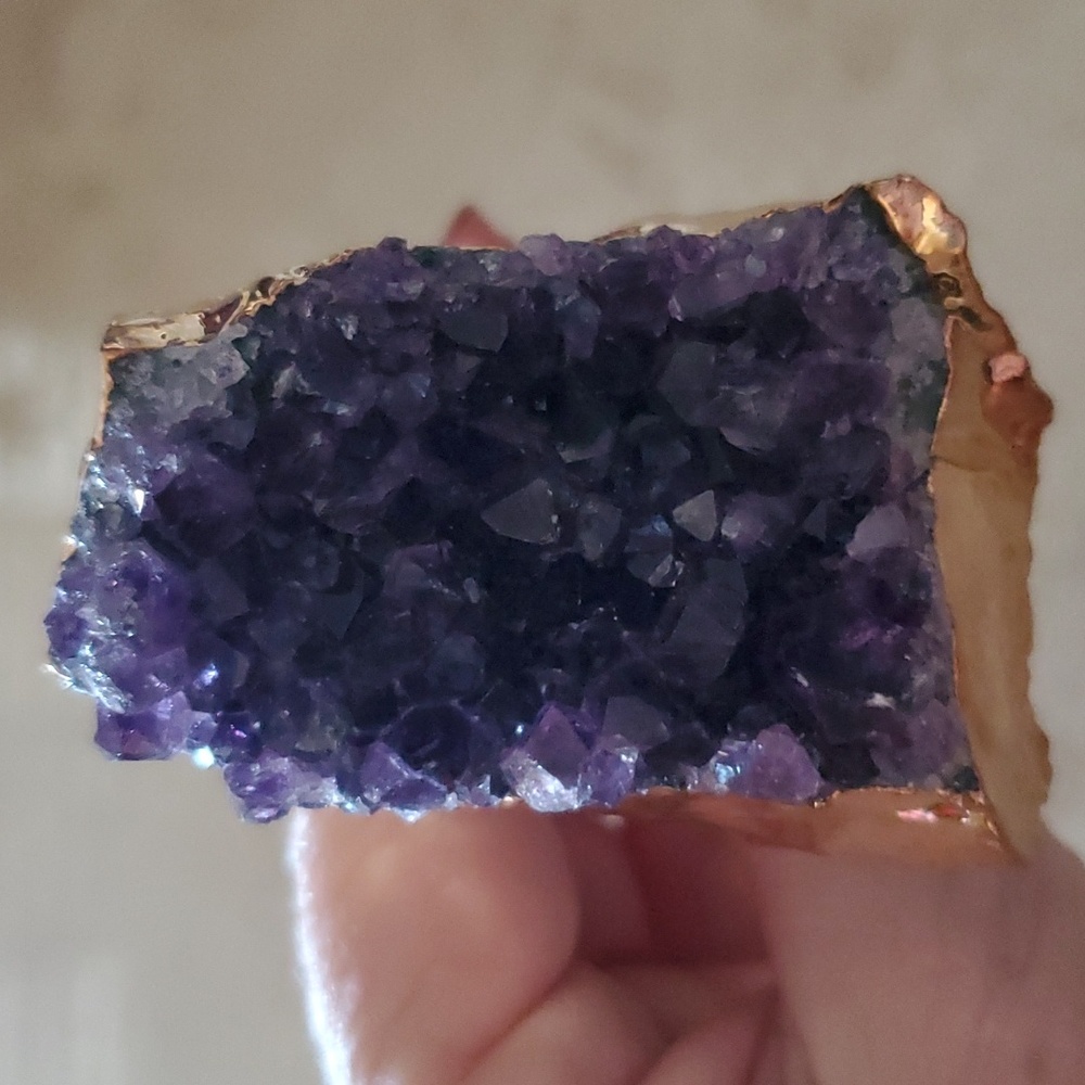 Genuine Amethyst Crystal Bottle Stopper nwot